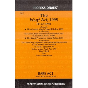 Professional's The Waqf Act, 1995 Bare Act